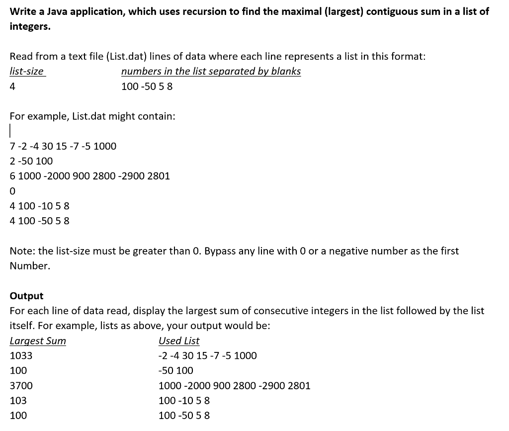  HINTS: Algorithm processing Use a loop to read each line of