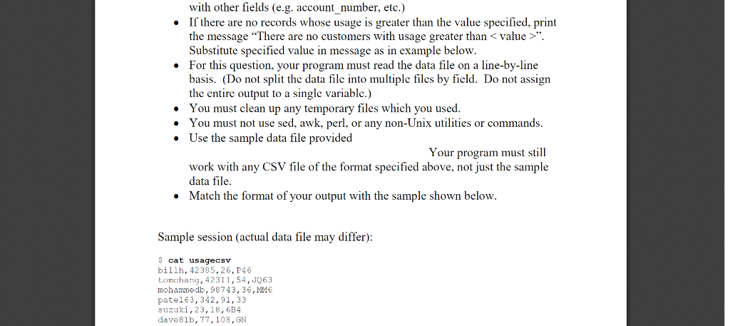 a command line argument, searches a comma-separated value (CSV) data file, and