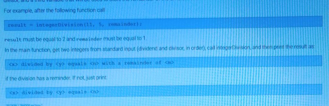 (C++) In this program, you will have to compute and print the