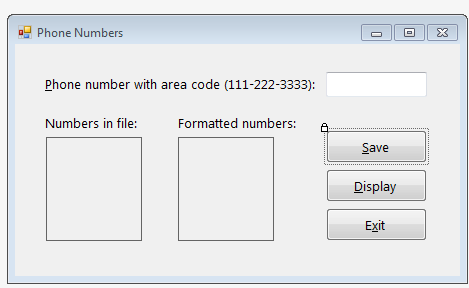 Clearly Visual Basic: Programming with Microsoft Visual Basic 2012 Page 534 Exercise