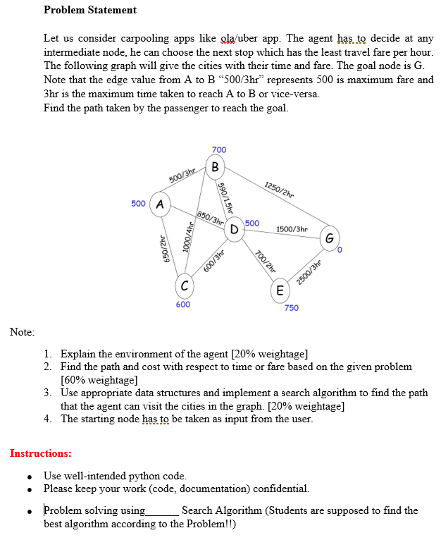  Problem Statement Let us consider carpooling apps like ela/uber app. The