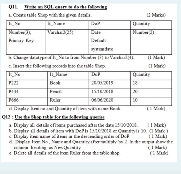  please answer this question with SQL language and please write your