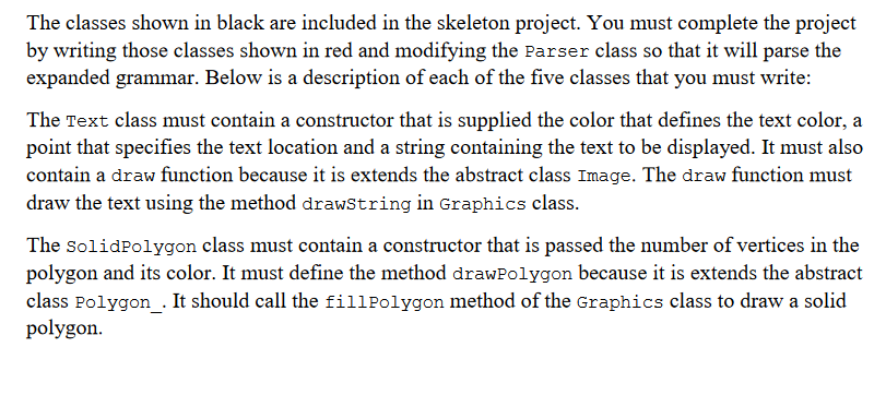  CLASS RightTriangle import java.awt.*; // Class that defines a hollow right