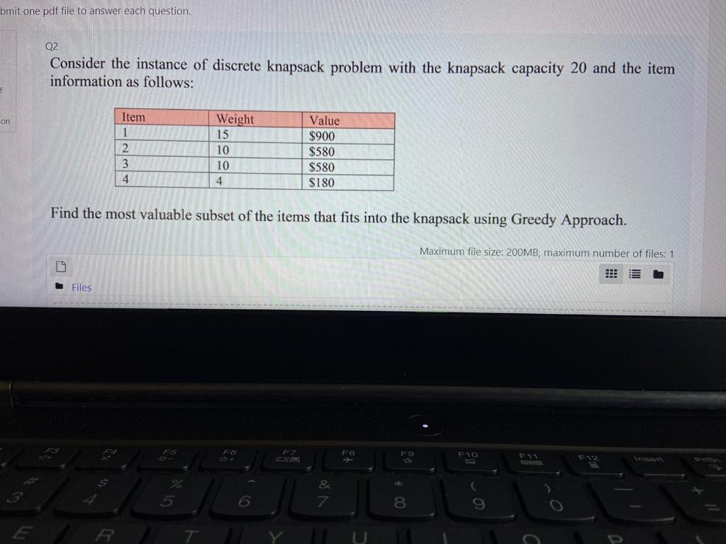  bmit one pdf file to answer each question. Q2 Consider the