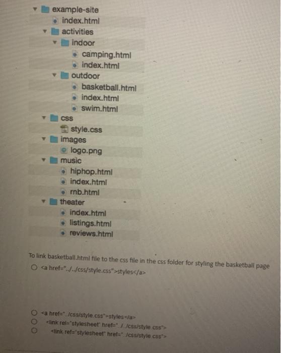 index index index example-site index.html activities indoor camping.html index.html outdoor basketball.html index.html