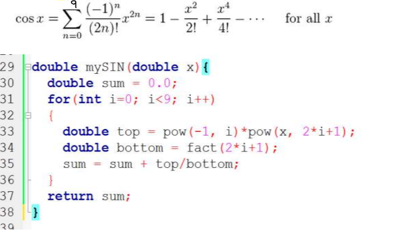 CAN ANYONE help me to create a c++ program for the cos