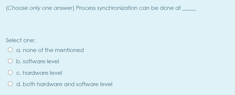 mentioned O d. the oldest page is selected (Choose only one answer)