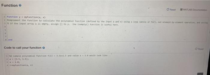 order for a scalar value x The function should take a ty
