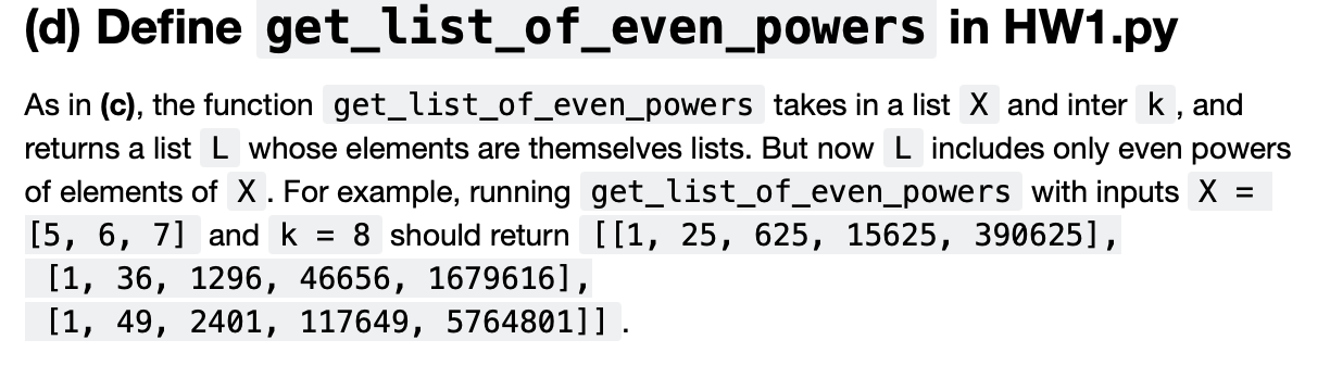 list X and integer k and returns a list L whose elements