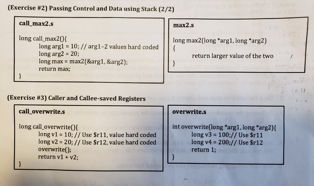  need help with these two functions in Assembly language. please use