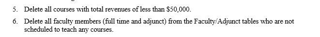 IF DB_ID('FacultyAsst5') IS NOT NULL DROP DATABASE FacultyAsst5; GO CREATE DATABASE FacultyAsst5;