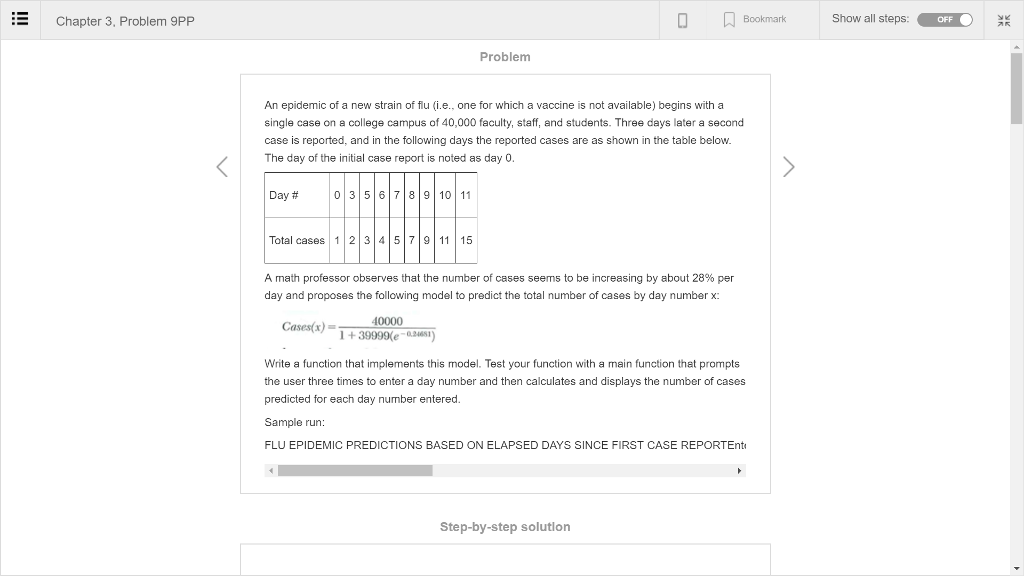 My code isn't working for this problem. Could an expert deveolp the
