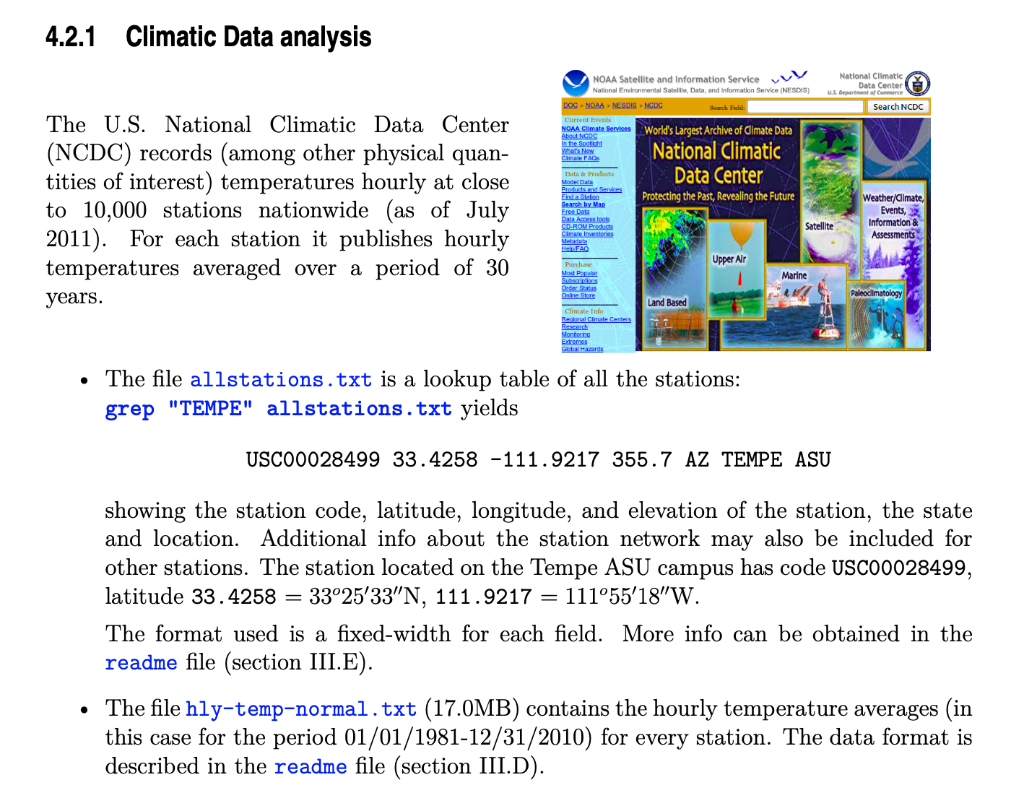 \ help in Linux please!! The U.S. National Climatic Data Center (NCDC)