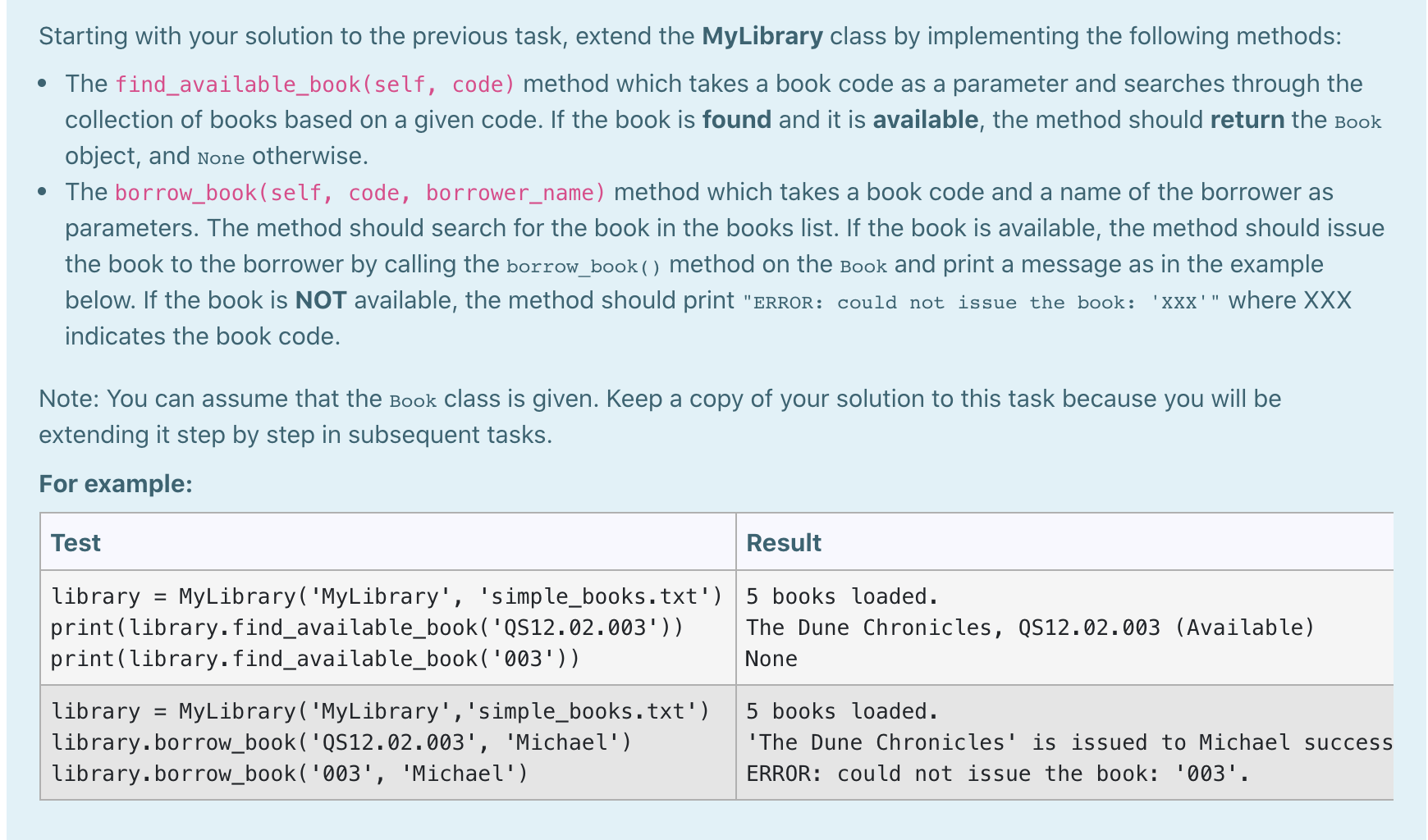  Its in python Starting with your solution to the previous task,