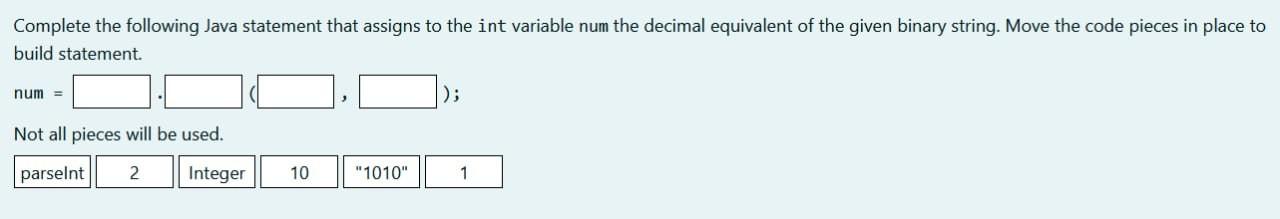 code fragment: String name = "Fred"; Evaluate name. charAt(2) ' F '