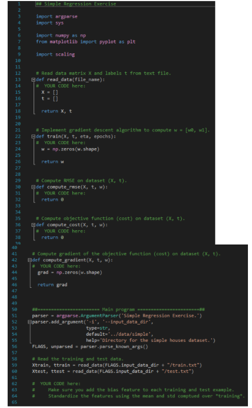 for a housing market using machine learning methods. The data submitted to