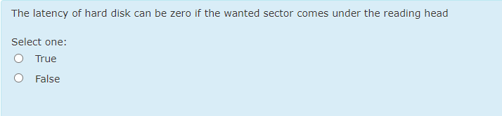 True False +0 and -o problem is solved by the two's compliment