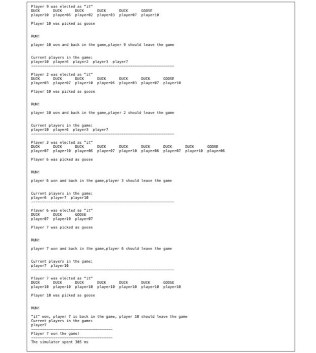 import by impement 1. Problem Description: In the children's game, Duck, Duck,