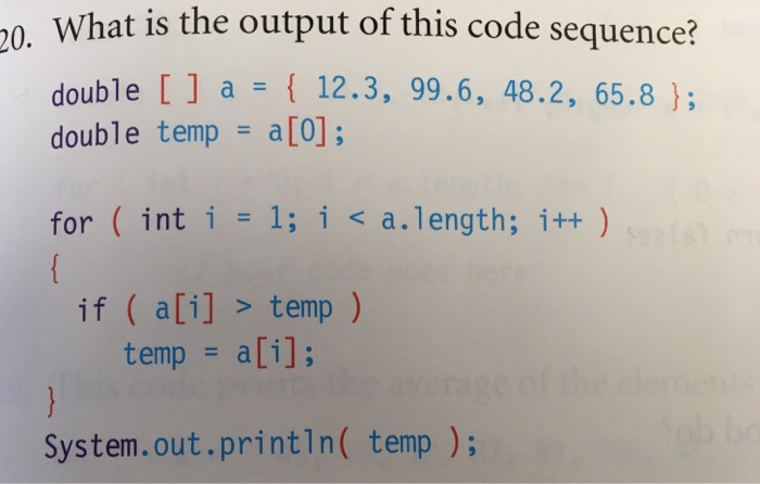  This is a question for my Java class: 0. What is