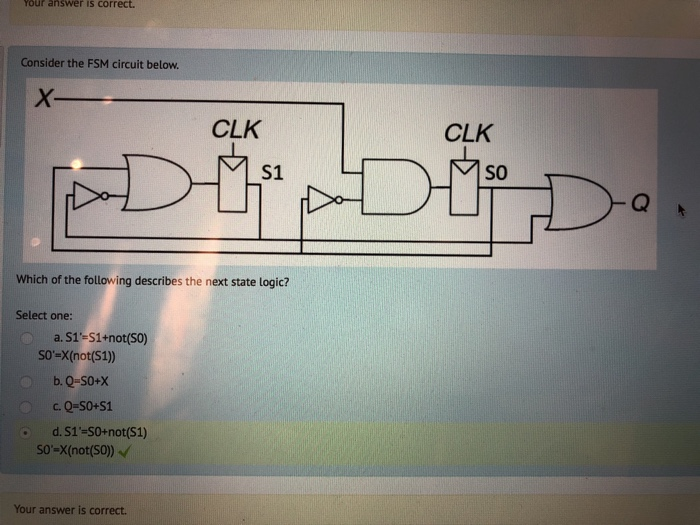  Please show work and explain Your answer is correct. Consider the
