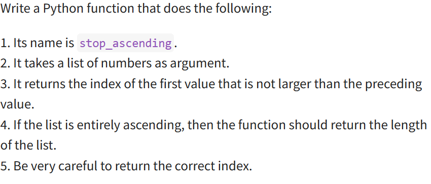  Use a for loop Write a Python function that does the