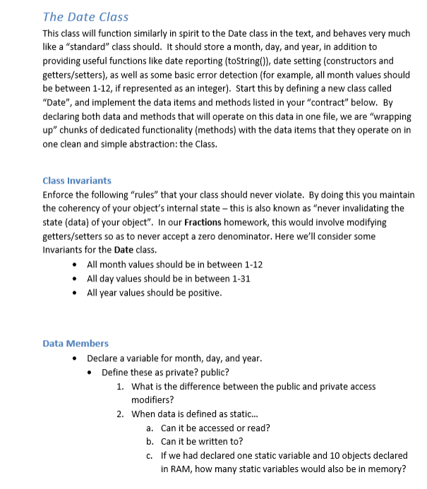 Please code the following in: JAVA Please use many comments so I