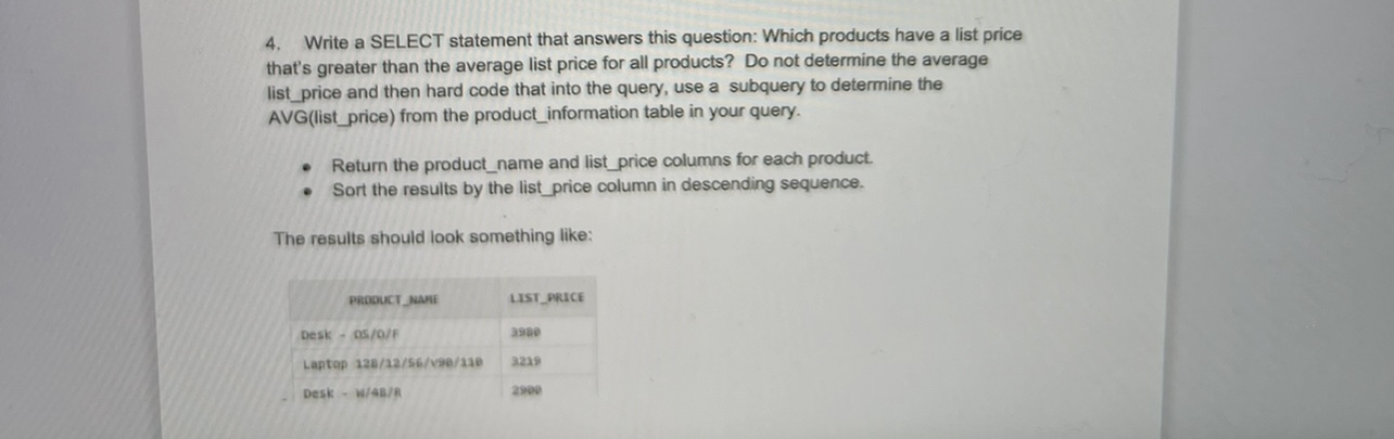  Write a SELECT statement that answers this question: Which products have