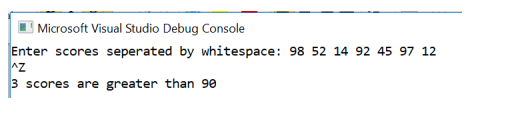 Write a program using a while loop to determine the number of