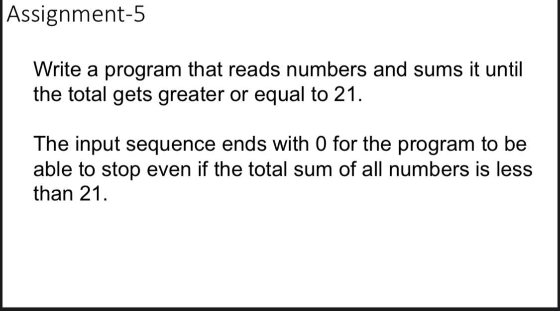 WRITE THE FOLLOWING PROGRAM IN PYTHON Assignment-5 Write a program that reads