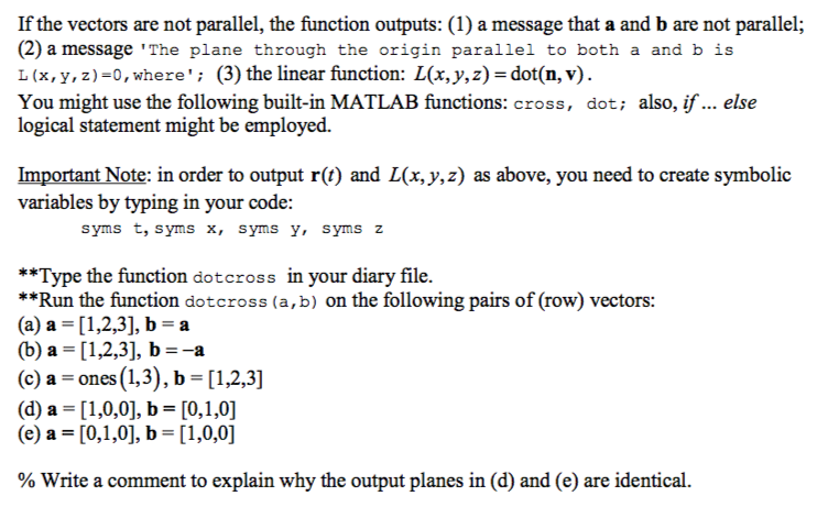 vectors a and b in R' are parallel if and only if