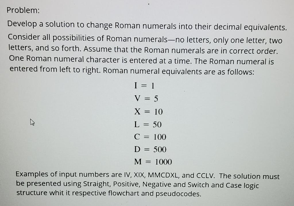  "Important" I need Pseudocode anf flowchart for this work. Problem: Develop