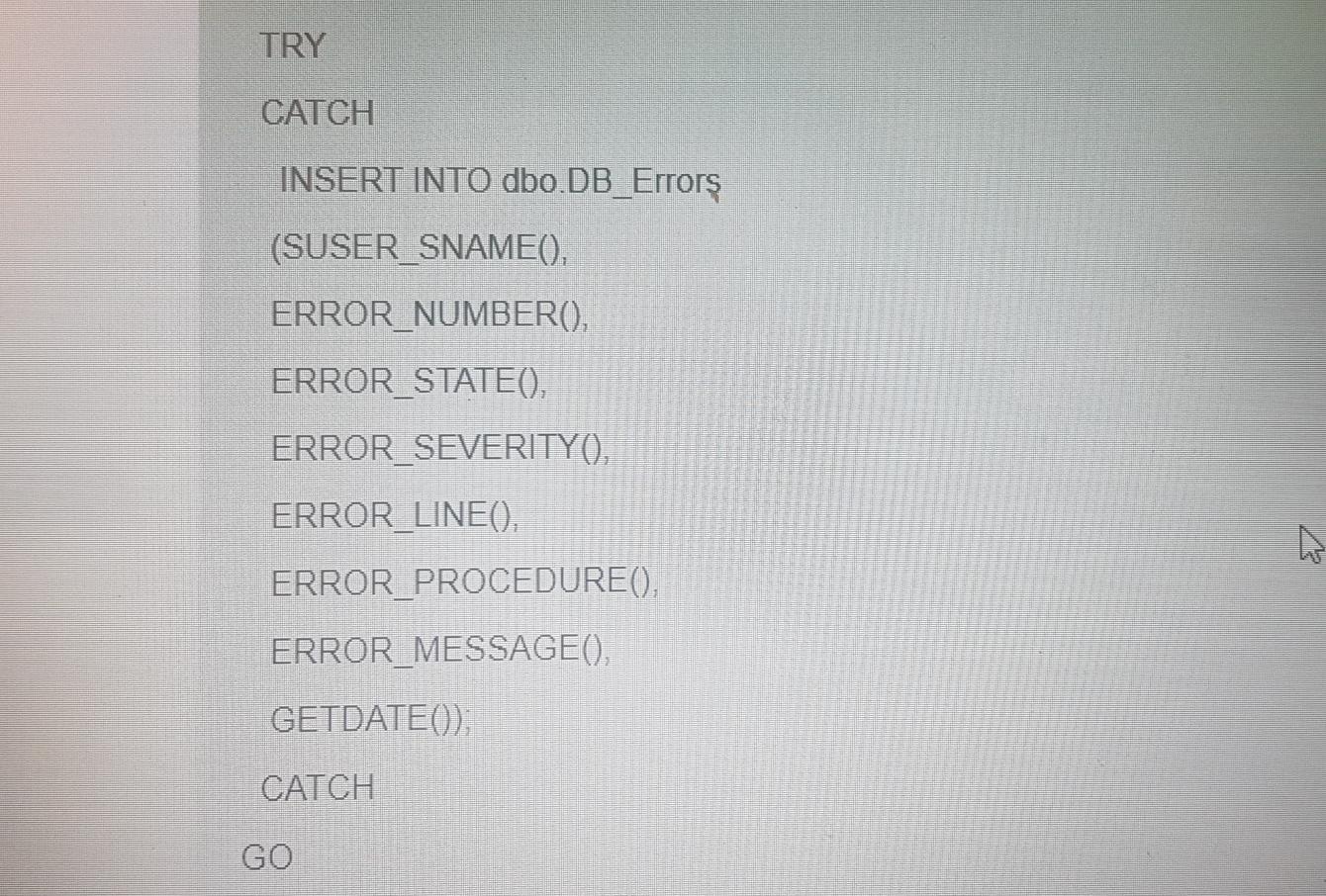 so that the procedure can execute successfully. ALTER PROCEDURE dbo.AddSale @employeeid INT,