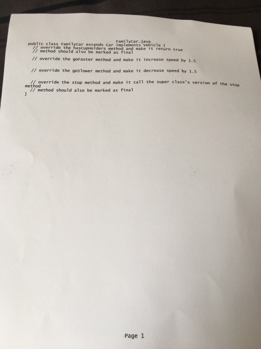 prevents us from making subclasses Try to create a new class called