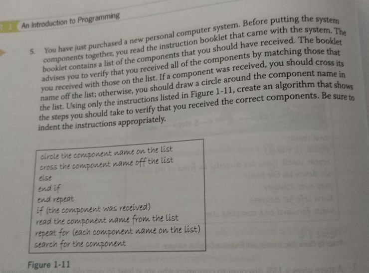 An Introduction to Programming just purchased a new personal computer system.