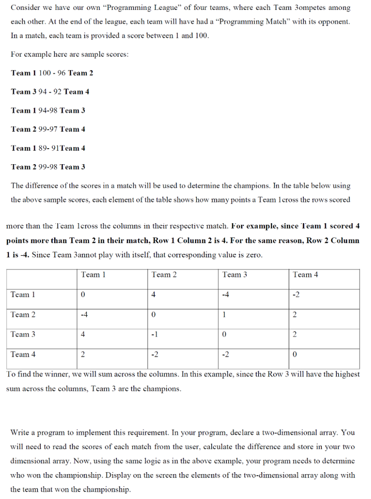 The program needs to be in C++ not C. Consider we have