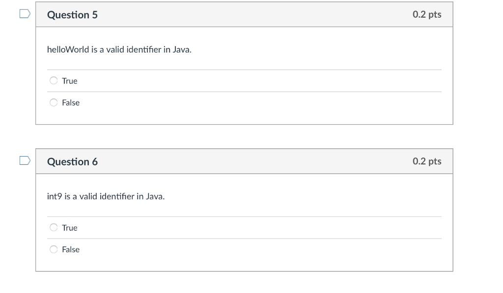 1 1.5 2 None of the above. DQuestion 2 0.2 pts Which