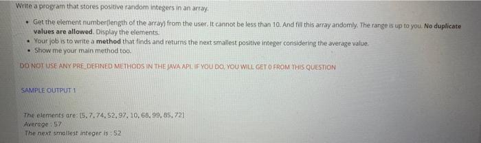  code in Java, please answer within 80 minutes - i will
