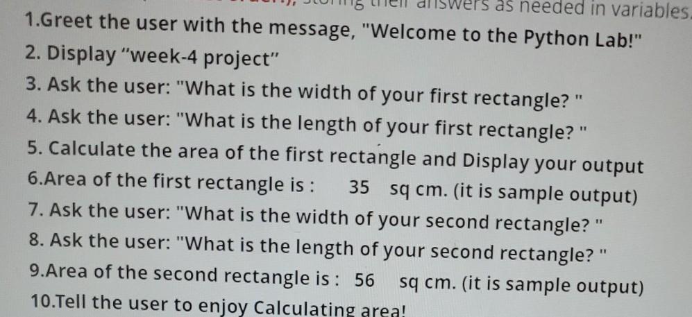  python please work with jupyter is as needed in variables. 1.Greet