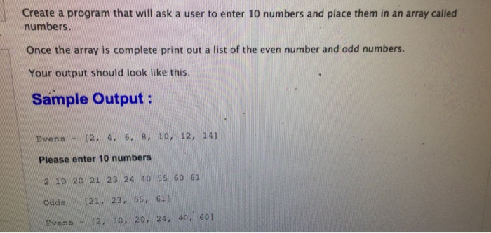  Create a program in c++ that will ask a user to