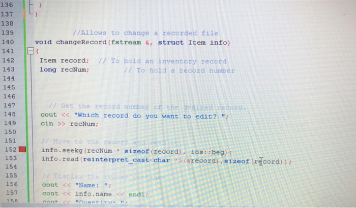 tasks: Add new records to the file Display any record in the