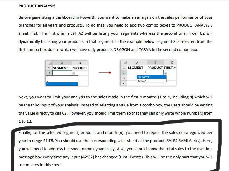 choose the products with ID 1) and again by using data validation,