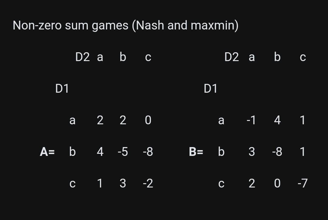  program a C++ or MATLAB code to find Nash equilibrium. The