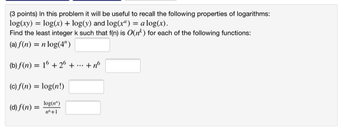  (3 points) In this problem it will be useful to recall
