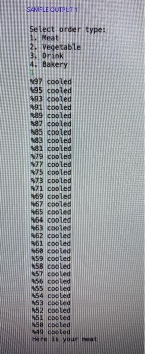 are a chef in a restaurant. You are going to serve a