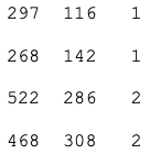 reads data from an input.txt file that has 2 columns with integer