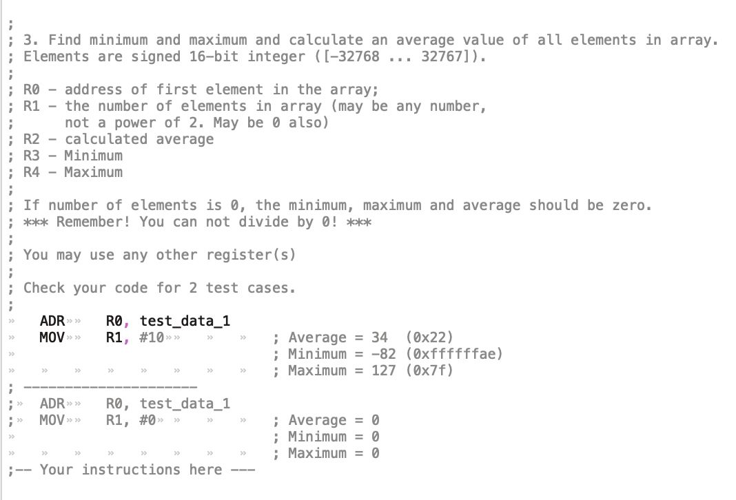  Code in ARM M4 Cortex 