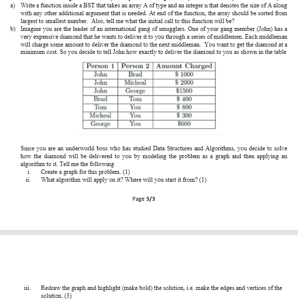 write code in C++ within 30 minutes a) Write a function inside