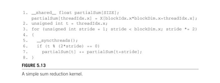 Write out each pass, including the final answer, in a parallel reduction