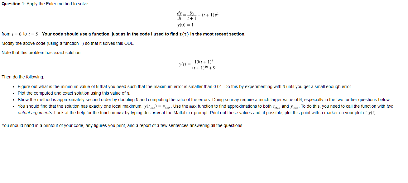 THIS IS A MATLAB ASSIGNMENT. NEED TO KNOW HOW TO WORK THIS