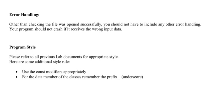 help you practice: multiple file programming, classes, public and private methods, dynamic